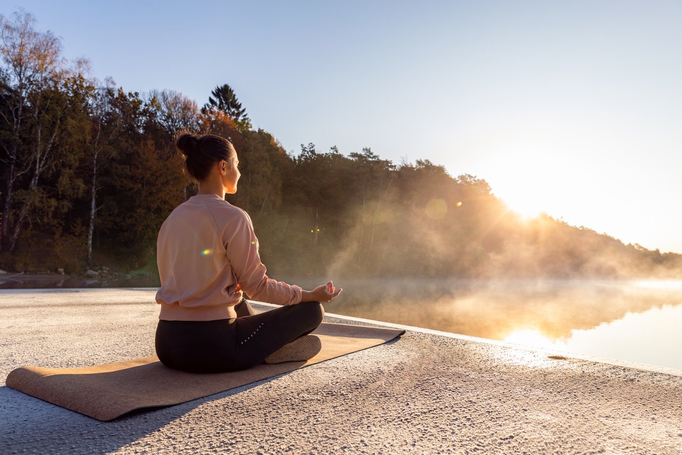 Outdoor morning yoga